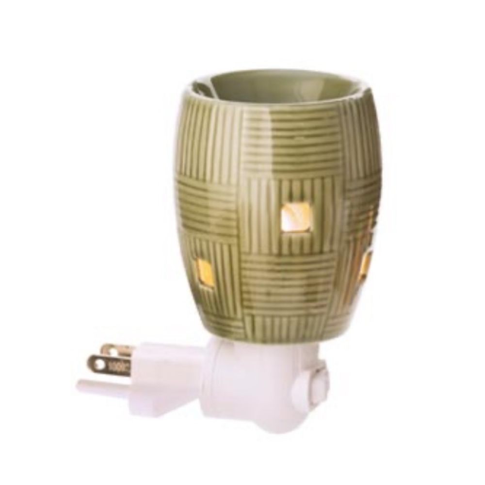 Scentsy Nightlight Warmer Weave Green